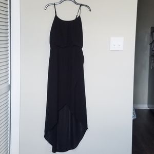 Black high-low maxi dress